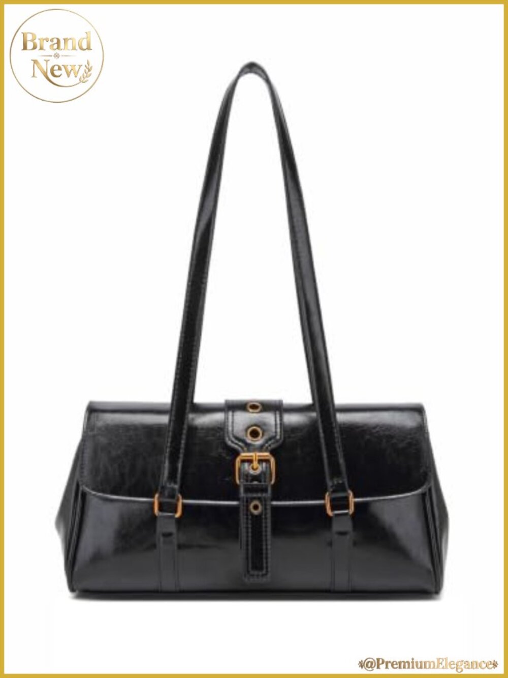 Vegan Leather Y2K Shoulder Bag Top Handle Purse Women's